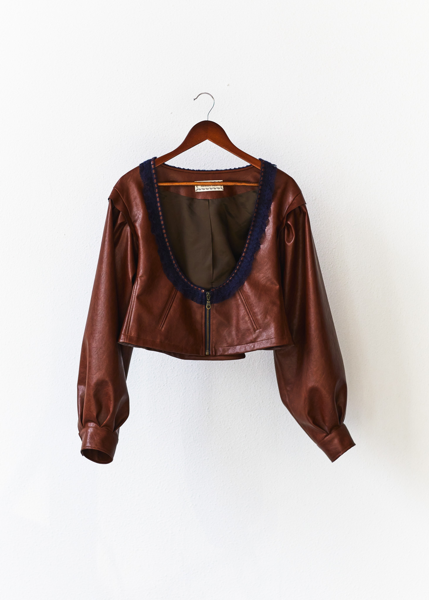 Between Acts FW26 U-NECK LACE-TRIM JACKET